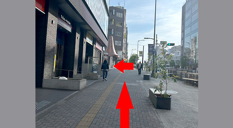 JR町田駅からイースト駅前クリニック町田院へのアクセスマップ