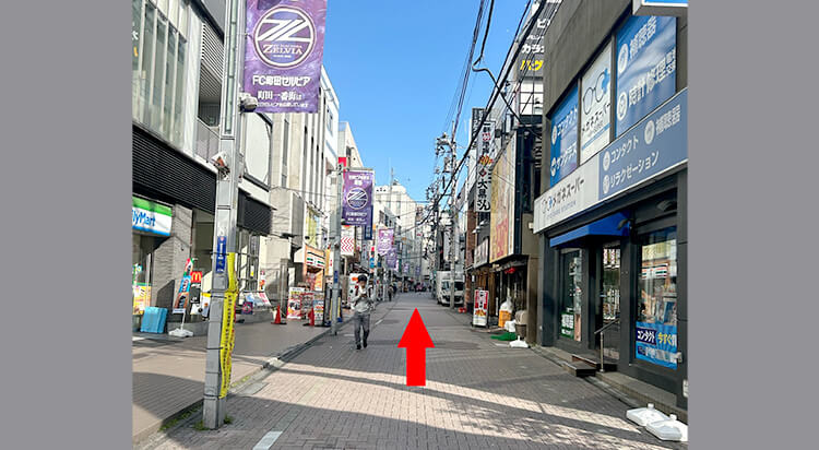 JR町田駅からイースト駅前クリニック町田院へのアクセスマップ