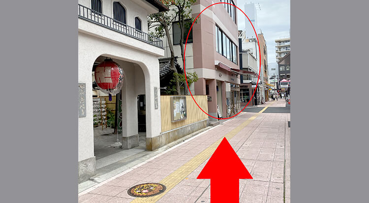 伊予鉄松山市駅からイースト駅前クリニック松山院へのアクセス