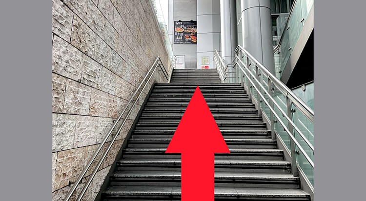 栄駅からイースト駅前クリニック名古屋栄院へのアクセス