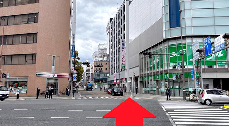 JR静岡駅からイースト駅前クリニック静岡院へのアクセスマップ